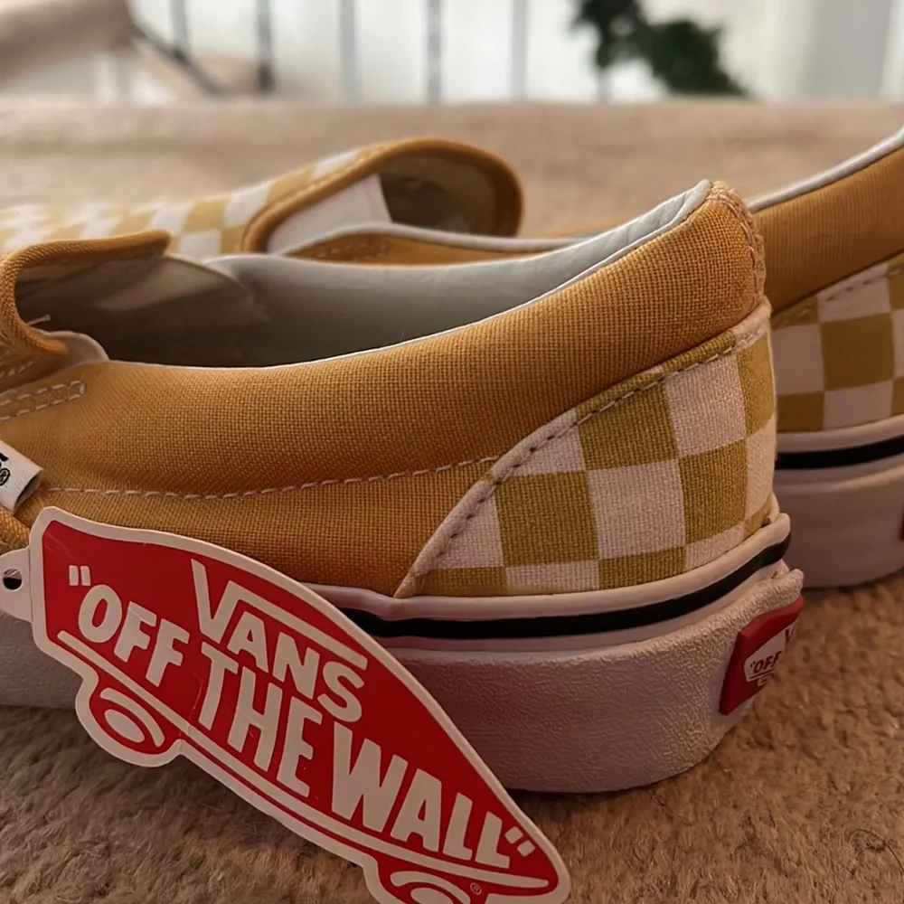 COPY - COPY - NWT Yellow checkered vans
